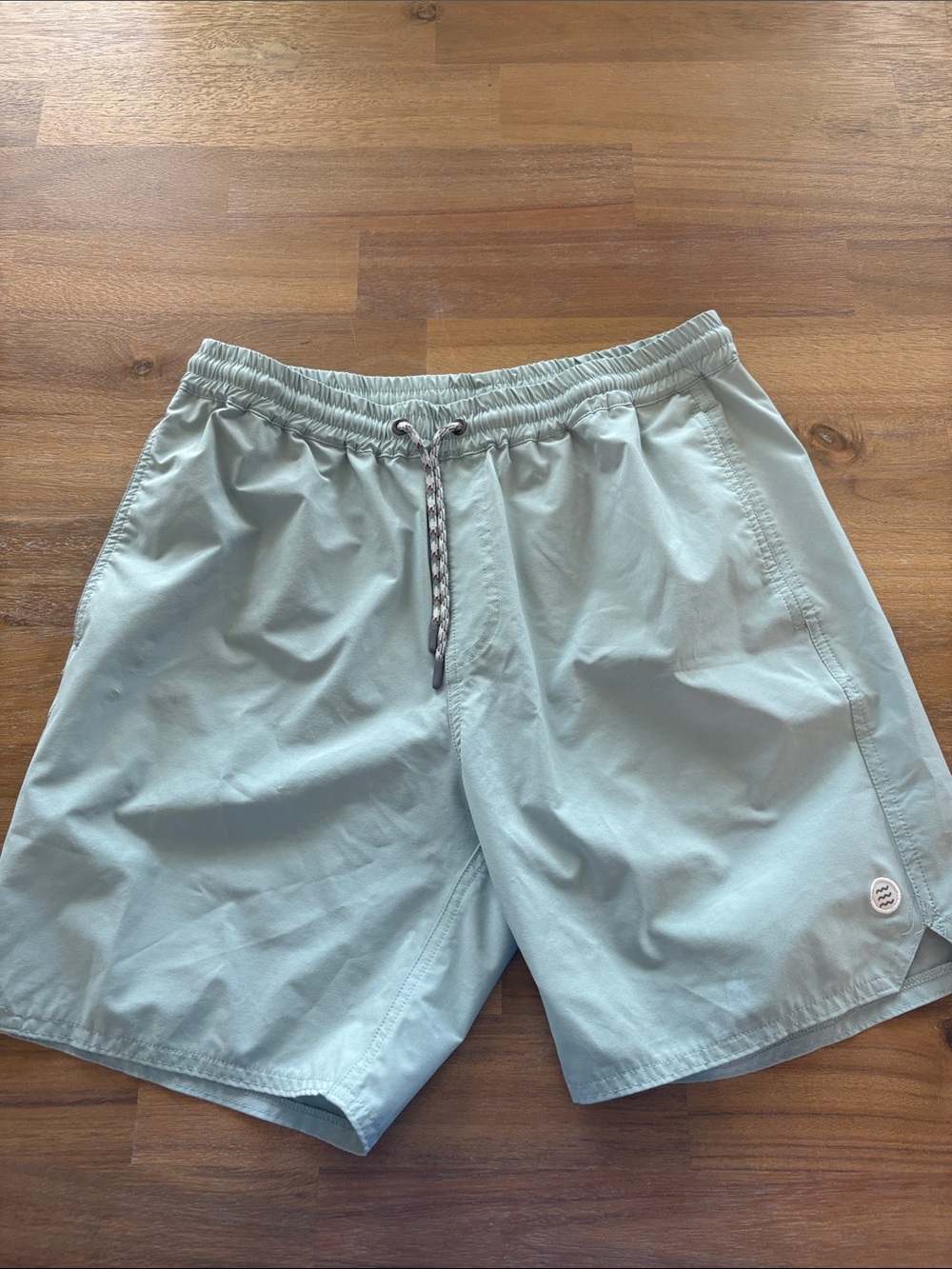 Free Fly Apparel Men's Light Aqua Swim Trunks